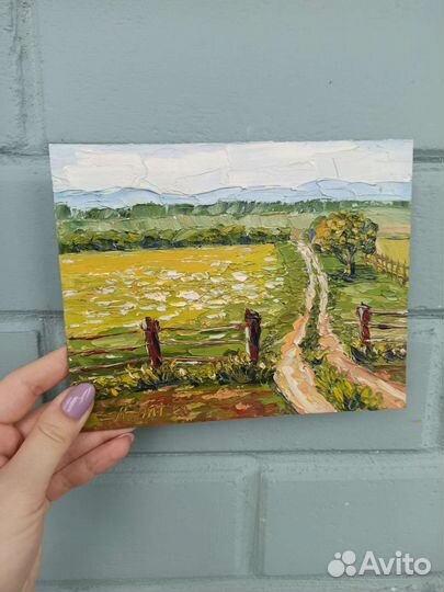 Пейзаж маслом картины Гурзуф Пейзаж картон этюды