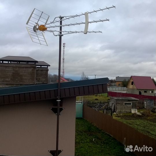 Монтаж антенн DVB-T2,спутниковых,4G+ LTE интернет