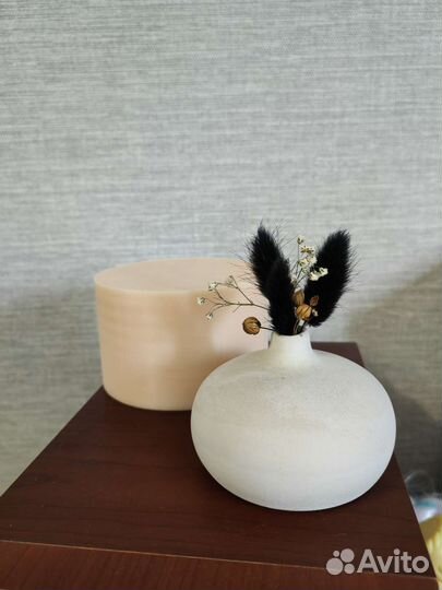 Силиконовая форма ваза круглая мини