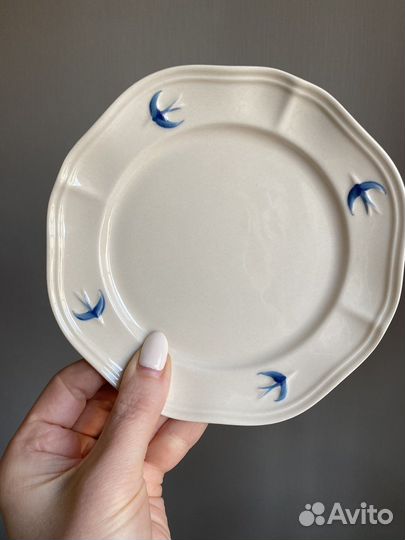 Тарелка с ласточками 15 см