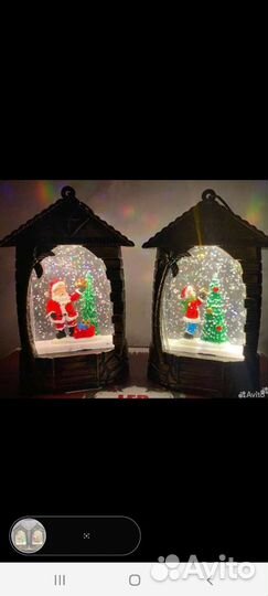 Новогодний фонарик в коробке