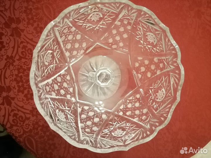 Ваза хрустальная фруктовница 