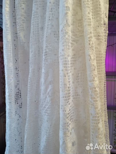 Тюль штора винтажная СССР, 3,4 метра ширина