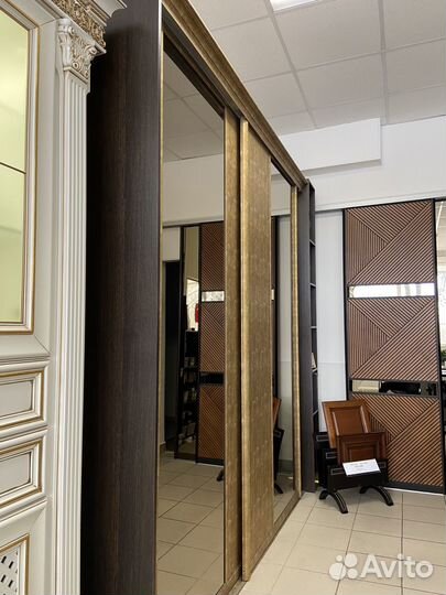 Двери для шкафа купе с зеркалом