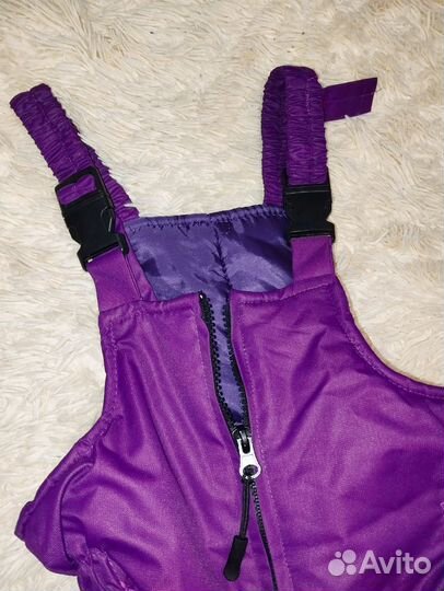 Утеплённые штаны/полукомбинезон 104см