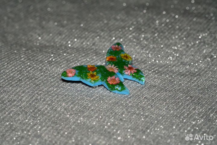 Брошь бабочка Летнее настроение