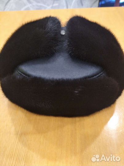 Норковая шапка мужская ушанка