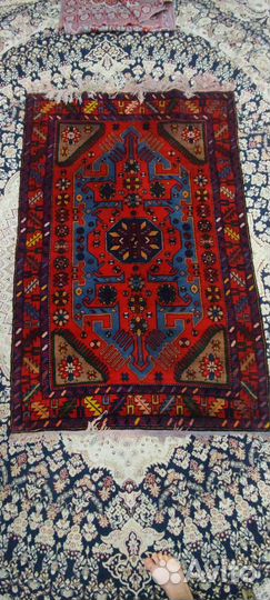 Ковер Кавказский старинный чистая шерсть ручная ра