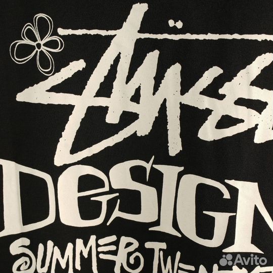 Футболка stussy laguna beach черная