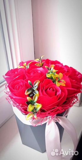 Букет из мыльных цветов