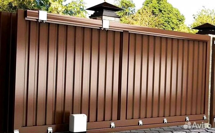 Ворота откатные с подушкой