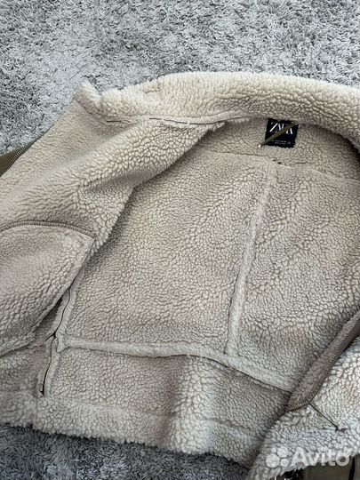 Дубленка zara 46