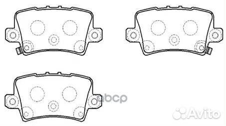 Колодки тормозные дисковые honda: civic(EUR) HP