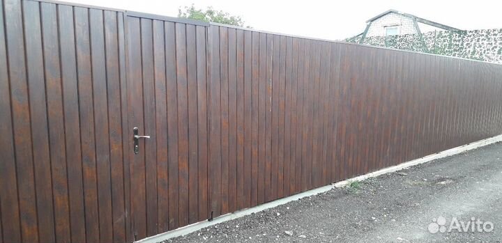 Монтаж забора