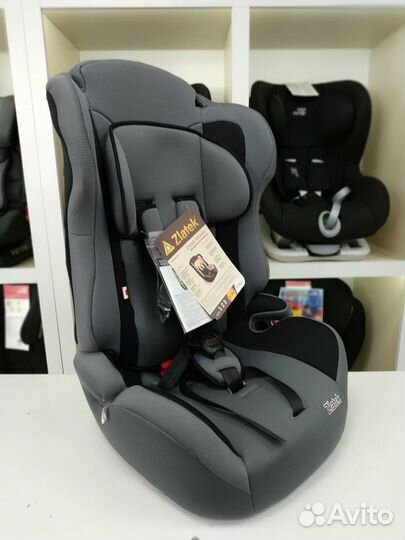 Автокресло 9-36кг Zlatek Atlantic серый стандарт