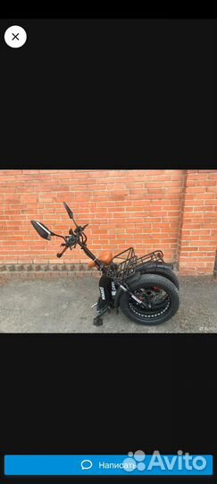 Электровелосипед фетбайк бу задний привод 500w