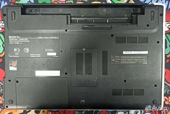 Sony vaio sve151e11v на Запчасти