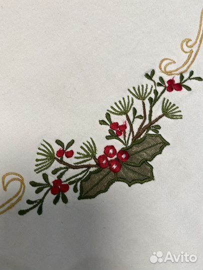 Скатерть новогодняя чайная салфетки