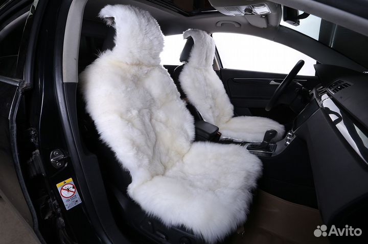 Меховые накидки на сиденья