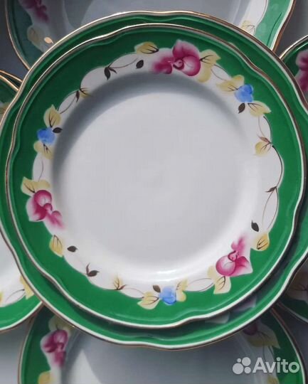 Ваза и тарелочки ффз чайка, СССР