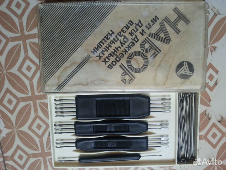 Набор игл и деккеров для руч вязальн машин