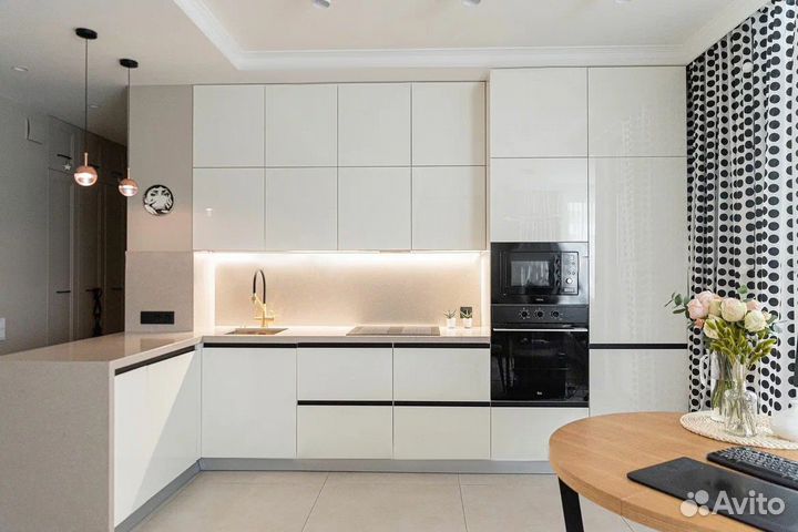 Цена за всю кухню эмаль. Кухня на заказ ars 7086