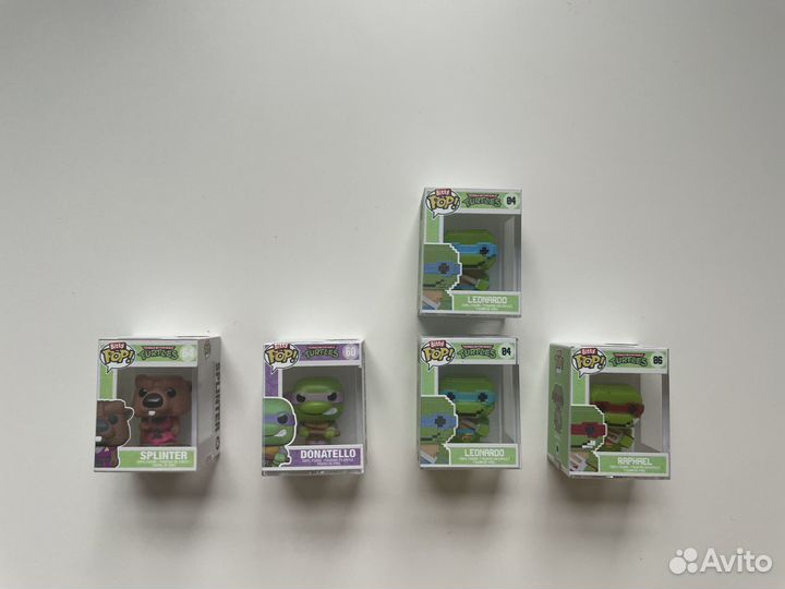 Funko Bitty POP tmnt Черепашки Ниндзя Мини-фигурки