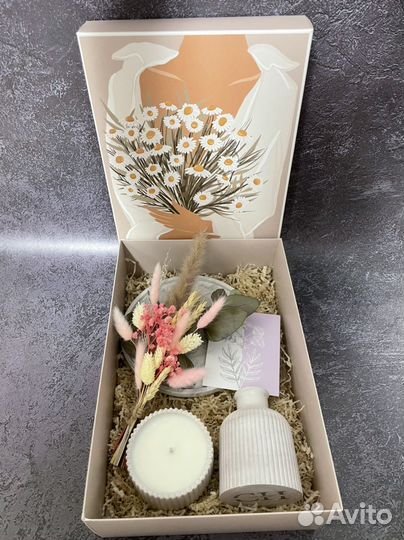 Подарочный набор с сухоцветами
