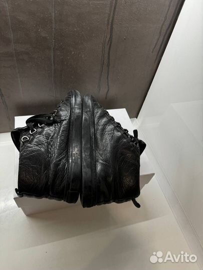 Кеды Balenciaga Black Leather High Arena Оригинал