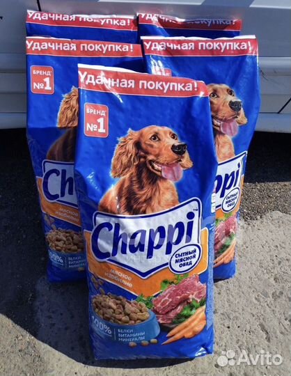 Сухой корм для собак chappi 15 кг