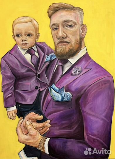 Картина «Conor McGregor with his son”
