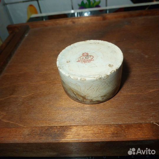 Банка керамическая из под икры до 1917г с клеймом