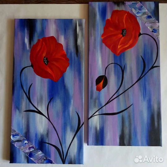 Картина модульная ручная роспись