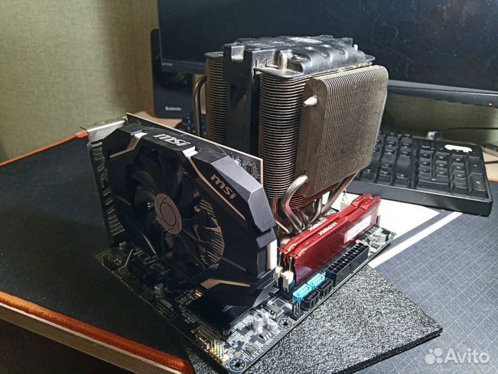 Комплект видеокарта мать проц память