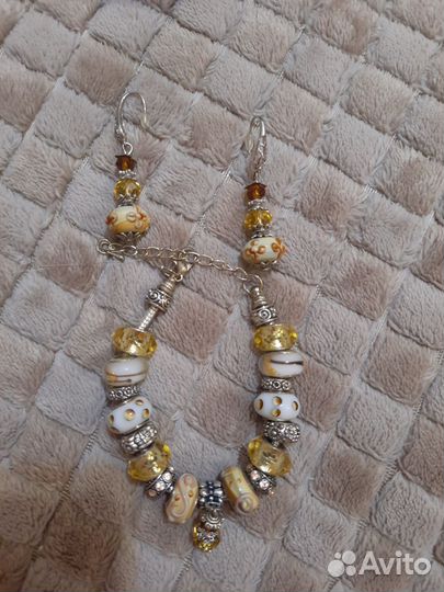 Серьги.Браслет