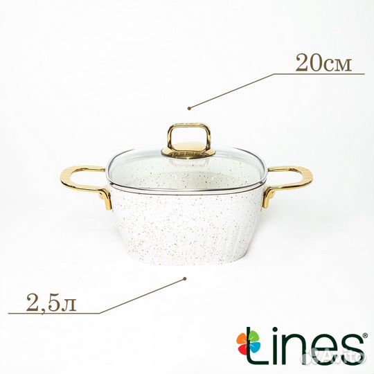 Набор кастрюль гранит антипригарное покрытие Defne