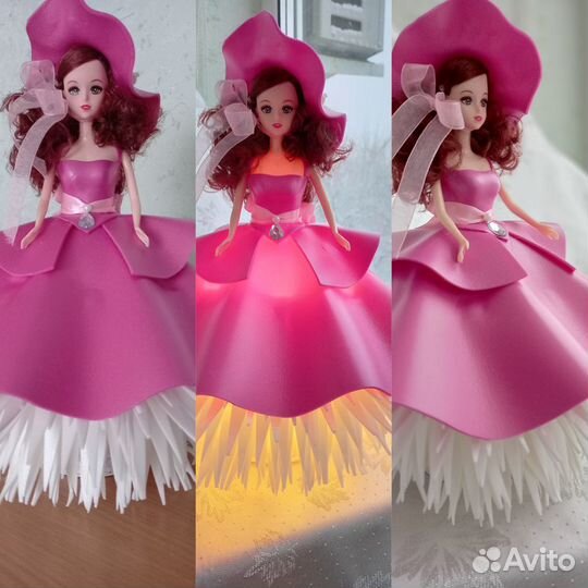 Светильник-ночник. Ростовые цветы из изолона