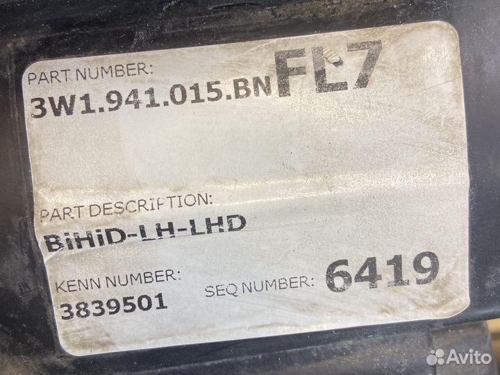 Фара левая Bentley Continental GT 2016