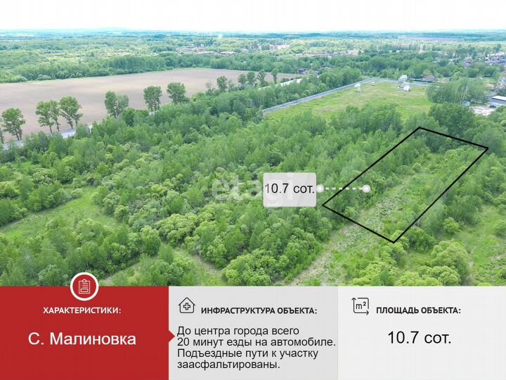 Участок 10,7 сот. (ИЖС)