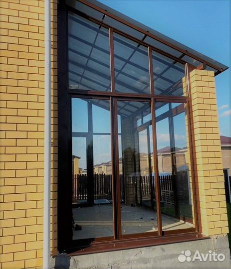 Раздвижная веранда окна остекление