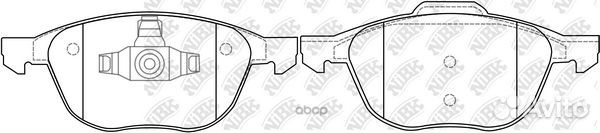 PN0365-nibk колодки дисковые п Ford Focus C-MA