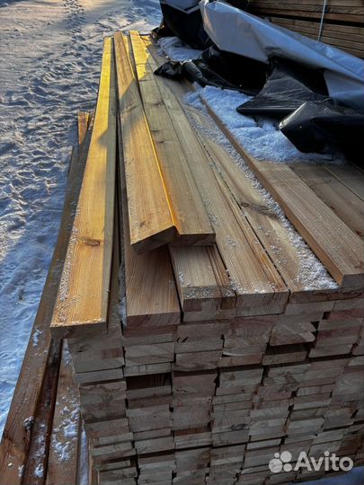 Доска сухая лиственница террасная/палубная