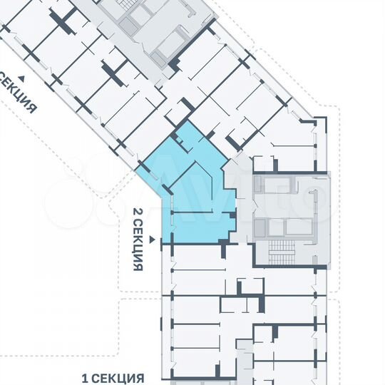 2-к. квартира, 77 м², 11/22 эт.
