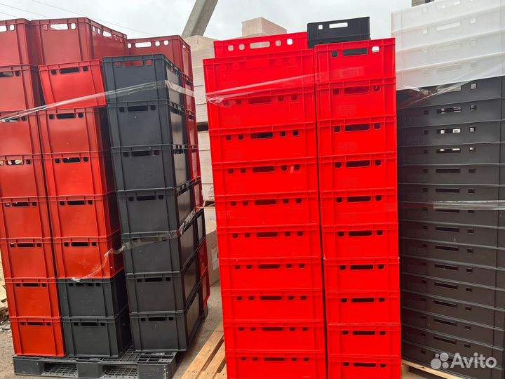 Ящики Пластиковые Морозостойкие -30С Красные