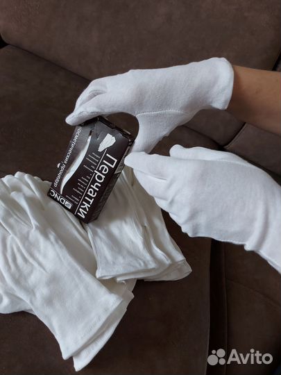 Перчатки хлопковые белые