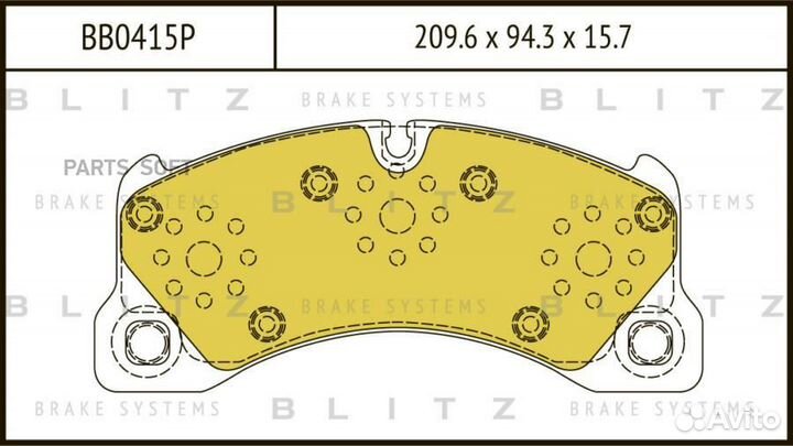 Blitz BB0415P К-т дисков. тормоз. колодок