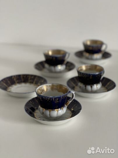 Чайные пары кузнецов винтаж фарфор