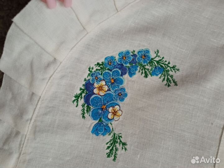 Фартук кухонный, лен. Шит на заказ