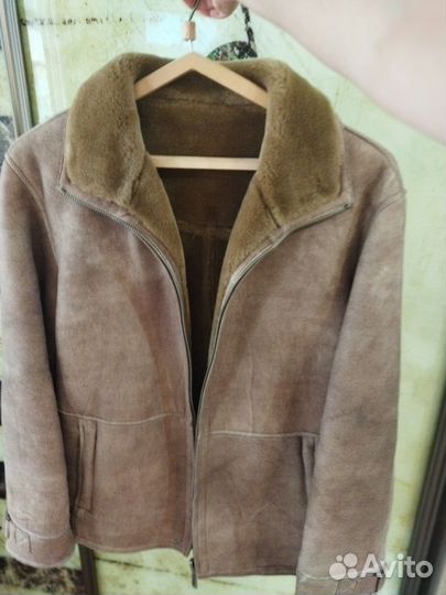 Дубленка натуральная мужская 48 50 размер