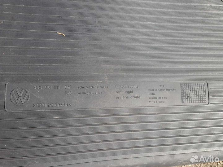 Коврики задние в салон Passat(Пассат Б6) B6